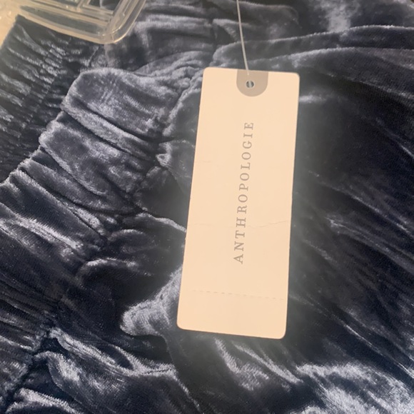 Anthropologie Textured Velvet Jogger Pants Lg - Picture 7 of 12